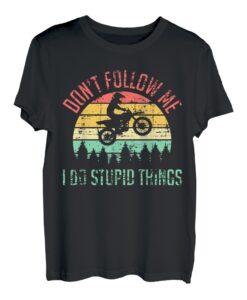 Dirt Bike Motocross Retro Tricks Stunts Tee Motorrad T-Shirt