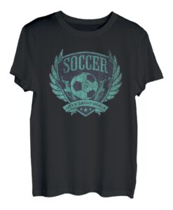 Distressed Fußballspieler Life's About Goals Fußballspieler T-Shirt