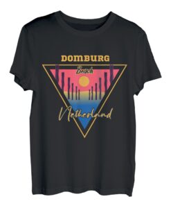 Domburg Strandurlaub Urlaub Niederlande Flagge T-Shirt