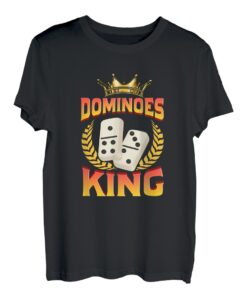 Dominoes King Domino Spieler Domino Spiel T-Shirt
