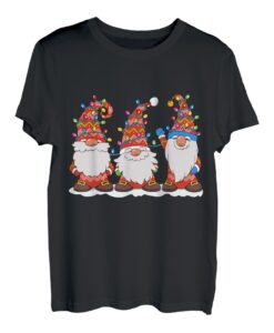 Drei Zwerge Girlande Hut Zwerg Weihnachtsbaum Lichter T-Shirt