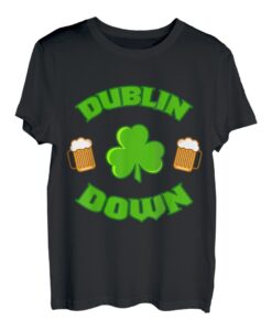 Dublin Down St. Patricks Day Geschenk für Herren, Biertrinkteam T-Shirt