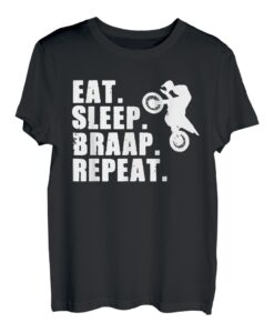 Eat Sleep Braap Repeat Dirtbike Motorcross-Fahrer T-Shirt