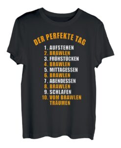 EAT SLEEP BRAWL REPEAT GESCHENK DAMEN HERREN KINDER JUNGEN T-Shirt