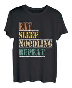 Eat Sleep Noodling Repeat Noodling Waller angeln T-Shirt