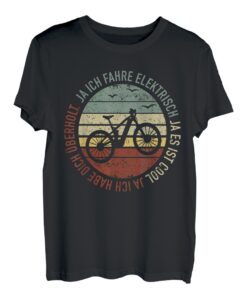 eBike Radfahrer - Lustiger E-Bike Fahrrad Fahrer Spruch T-Shirt