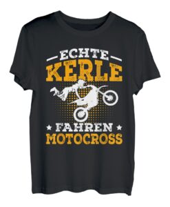 Echte Kerle fahren Motocross Kinder Jungen Dirt Bike T-Shirt