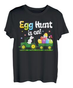 Egg Hunt Is On Traktor Lustiger Osterhase Jungen Kinder Kleinkind T-Shirt