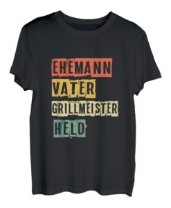 Ehemann Vater Grillmeister Held Vatertag Geschenk T-Shirt