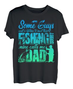 Ein Leben lang, um ihren Angelkumpel kennenzulernen, Mine nennt mich Papa T-Shirt