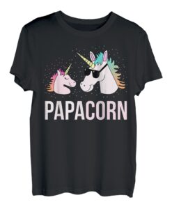 Einhorn Shirt Männer Papa Vater Lustig Geschenk Kinder T-Shirt