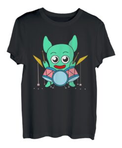 Einzigartiges Oktopus-T-Shirt mit bunten niedlichen Oktopus-Trommeln T-Shirt