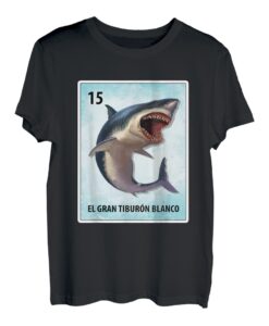 El Gran Tiburon Blanco Mexikanischer großer weißer Hai Karten T-Shirt