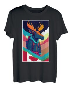 Elch, Wander Tour , Natur Reise Urlaub Kanada T-Shirt