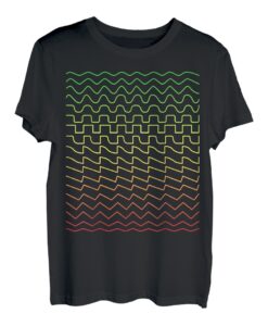Elektronischer Synthesizer, Wellenform, Musik scannen T-Shirt