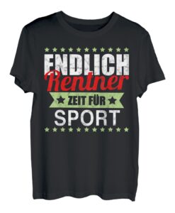 Endlich Rentner Zeit für Sport Shirt Geschenk Ruhestand