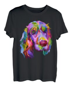 English Cocker Spaniel Pop Art Porträt Hundebesitzer T-Shirt