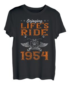 Enjoying Life's Ride Since 1954 Motorrad 69. Geburtstags T-Shirt