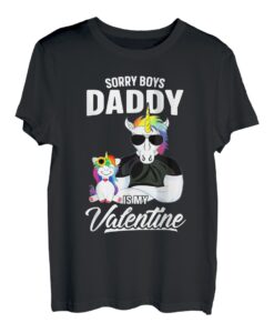 Entschuldigung Jungs Papa ist mein Valentin Dadacorn Einhorn Papa Baby T-Shirt