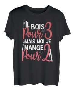Er holz für drei aber ich isst mich für zwei Future Papa T-Shirt