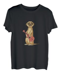 Erdmännchen Gitarre Musikinstrument Uke Akustik Gitarrist T-Shirt