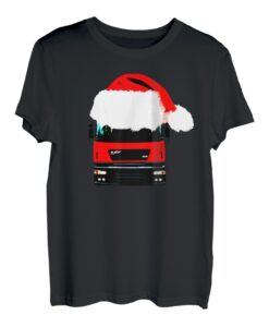 ERF ECX klassischer britischer schwerer Wagen mit Weihnachtsmütze T-Shirt
