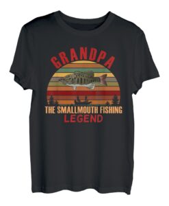 Erschwingliche Grandpa Smallmouth Angellegende Angeln T-Shirt
