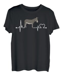 Esel Herzschlag Hemd Esel Maultier Tier Für Bauerngeschenk T-Shirt