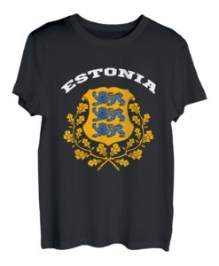 Estland T-Shirt Wappen Tee Flagge Souvenir Tallinn T-Shirt