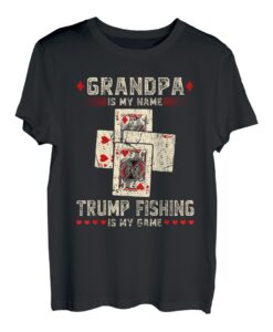 Euchre Kartenspiel, Trump Fishing, lustiger Euchre Opa T-Shirt