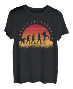 Evolution Bergsteigen Bouldern Klettern Kletterer T-Shirt