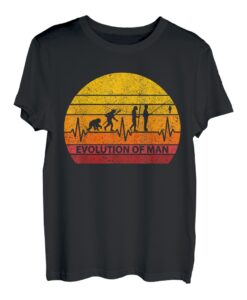 Evolution Herzschlag Angler - Retro Fischer Petri Heil Shirt T-Shirt
