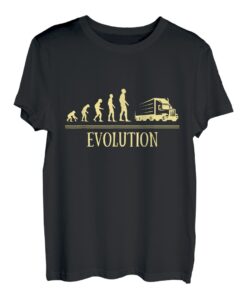 Evolution LKW Mann Humor Trucker Geschenkidee lustig T-Shirt