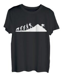 Evolution Skitour Tourengeher Touring Ski Fahrer Berge T-Shirt