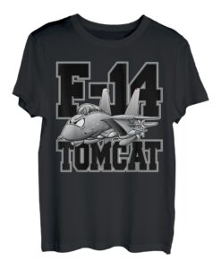 F-14 Tomcat Naval Militär Fighter Jet Flugzeug Cartoon T-Shirt