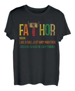Fa-Thor Shirt Geschenk Vatertag & Männertag Hammer Held Hero