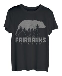 Fairbanks Alaska Bear Grizzly Pride im Freien, Vintage-Stil T-Shirt
