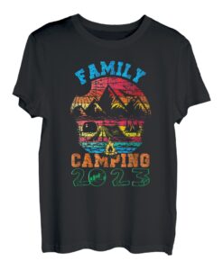 Familiencamping 2023 Berg Familie Urlaub Camping Ausflug T-Shirt