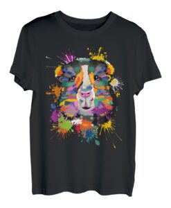 Farbspritzer Meerschwein Kleidung Geschenk Meerschweinchen T-Shirt