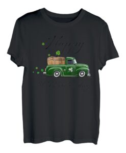 Farm Traktor Truck Clover Shamrock Happy St. Patrick's Day T-Shirt