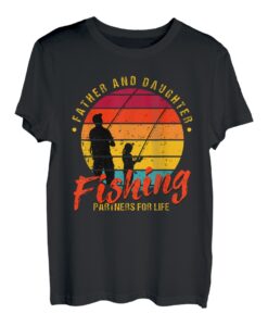 Father And Daughter Bass Fly Fish Fisherman Geschenk T-Shirt
