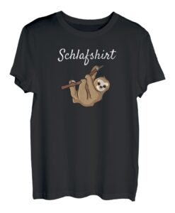 Faultier Sloth Pyjama Schlafanzug Nachtgewand Nachtanzug T-Shirt