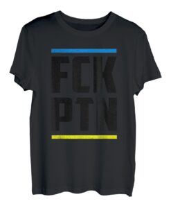 Fck Ptn Ich stehe mit der Ukraine, der ukrainischen Flagge T-Shirt