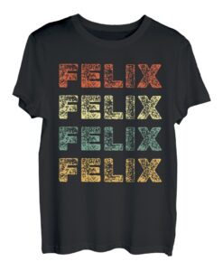 Felix personalisierbares Retro-Vintage-Geschenk für Felix T-Shirt