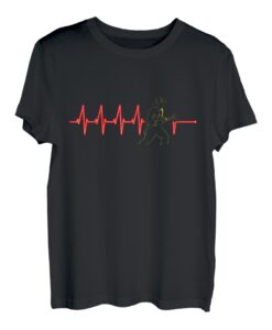 Feuerwehrmann Rettung Responder Feuerwehr Herzschlag T-Shirt