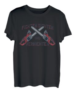 Fichten Sichten Und Vernichten Holzfäller Kettensägen T-Shirt