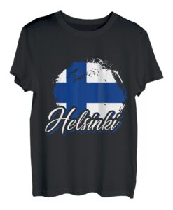 Finnland Flagge Helsinki Geschenk Finnland T-Shirt