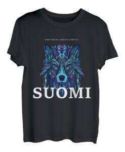 Finnland Wolf bunt Suomi T-Shirt