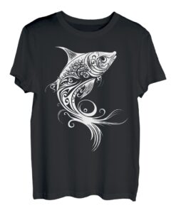 Fisch, Blumen, Natur, Wassersport, Meer, Fluss, Angeln T-Shirt