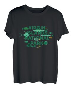 Fische auf Jungferninseln Nationalpark Urlaubssouvenir T-Shirt